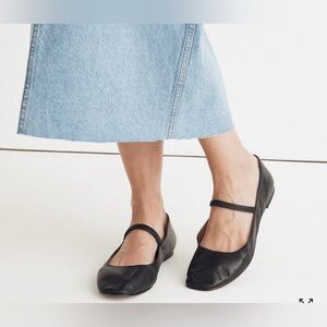 Madewell Black Mary Jane Flats